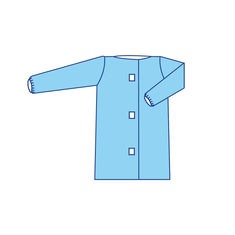 Халат мед.(для відвідувача) Taipan-Рharm стерильний на липучках (TPS0910042)